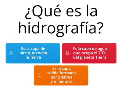 Cuestionario hidrografía