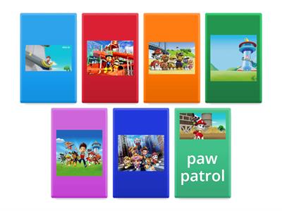 Acciones con Paw patrol