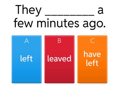 Present Perfect VS Past Simple 