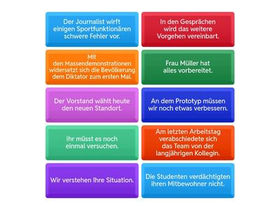 Nomen-Verb-Verbindungen 6/6