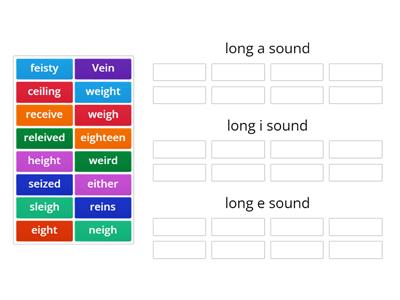 Foundational Skill: ei, eigh 