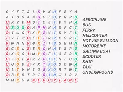 P3 U3: V1 WORDSEARCH