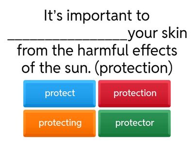 Unit 3: (words form)