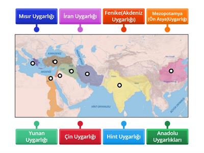 Uygarlıklar Dünya Haritası-Şerm