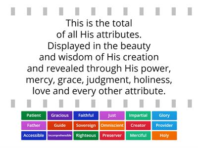 Attributes of God Lesson 23