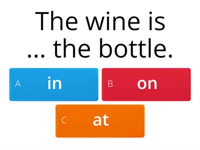 Prepositions (at/in/on)