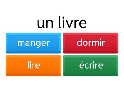 Les objets et les activités - Quiz 