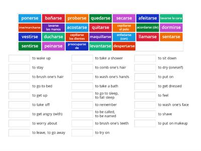 Reflexive Verbs (infinitives)