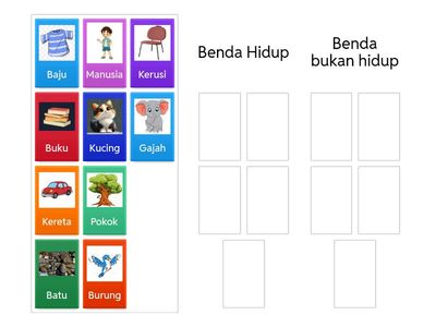 Mengelas Benda Hidup dan Benda Bukan Hidup
