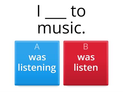 Past Continuous Tense 