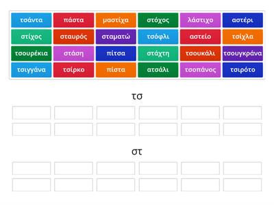 Διάκριση τσ/στ