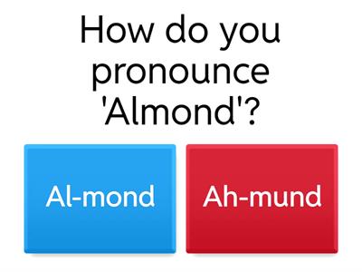 Pronunciation Quiz 
