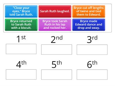 Put in the correct order