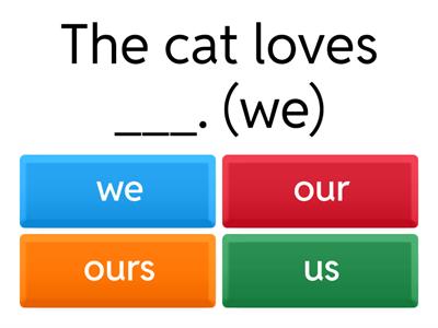 Местоимения (личные, притяжательные, объектные)