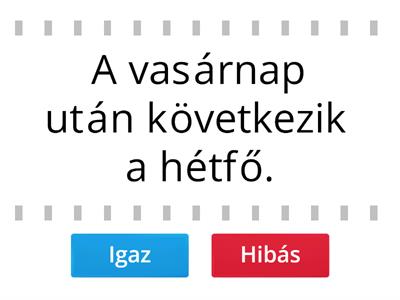 Idő: év, évszak, hónap, hét