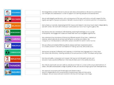 IB LEARNER PROFILE - ENG