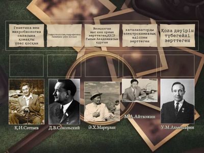 XX ғасырдың 40-80 жылдарындағы қазақстандық ғалымдардың ғылымды дамытудағы жетістіктері