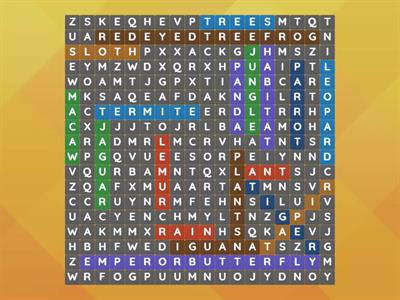 Jungle Wordsearch