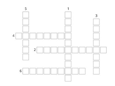 English Pilgrimage crossword Year 7