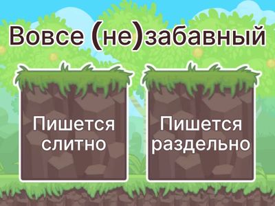 Не с разными частями речи