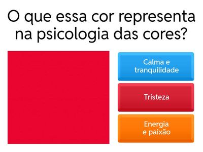 Psicologia das cores 