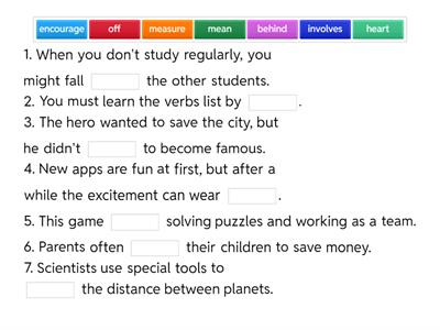 Revision for the Test