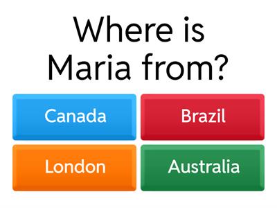 LESSON 1 ELEMENTARY: COMPREHENSION EXERCISES