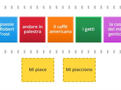 Mi piace / Mi piacciono
