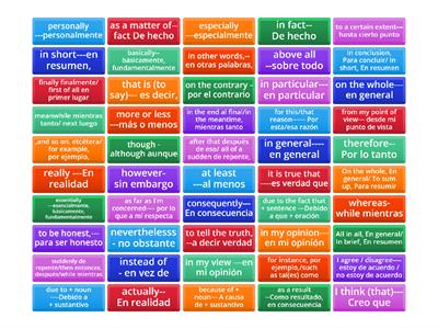 discourse markers- linking words 2