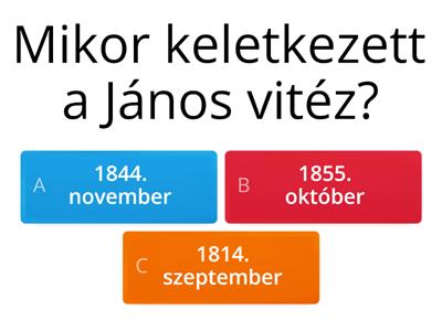 János vitéz - keletkezési körülményei