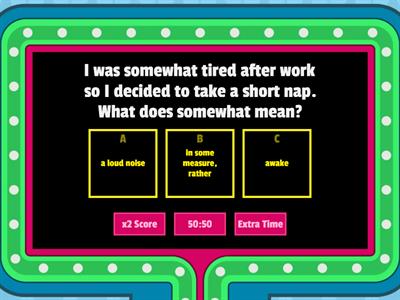 Vocabulary using Context Clues