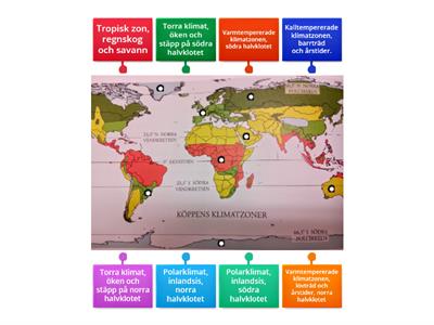 Geografi  Klimatzoner