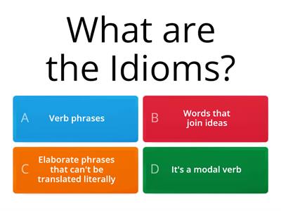 Idioms