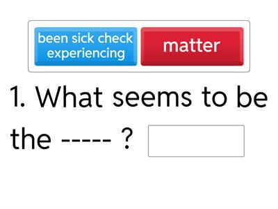 Complete the sentence by CoH