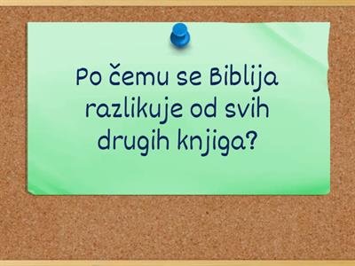 5-20 PONAVLJANJE - BIBLIJA I POVIJEST SPASENJA - BIBLIJA   - PITANJA