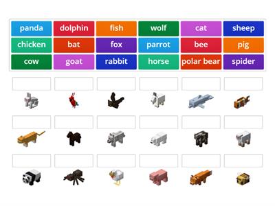 Minecraft Animals 