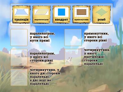 Чотирикутники 8 клас