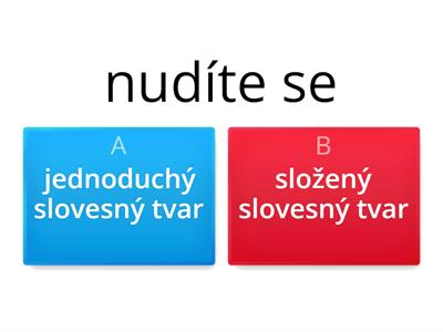 slovesné tvary jednoduché a složené - 4. ročník