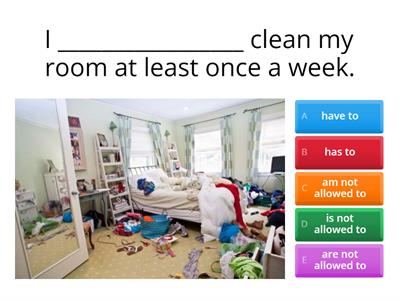 have to/not allowed to