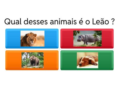 QUIS INTERATIVO : ANIMAIS 