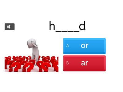  "ar" "or" words: 2 options
