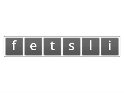 Week 7 dictee 1 anagram