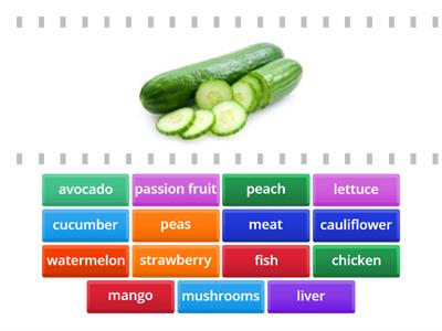 Food vocabulary B1-3A