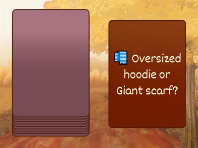 Autumn. This/That. Teenagers.