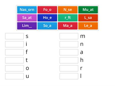 Welcher Buchstabe fehlt ?