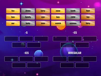 Starlight 3 Module 3 Plurals (Regular & Irregular)