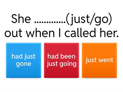 Past perfect/Past perfect continuous