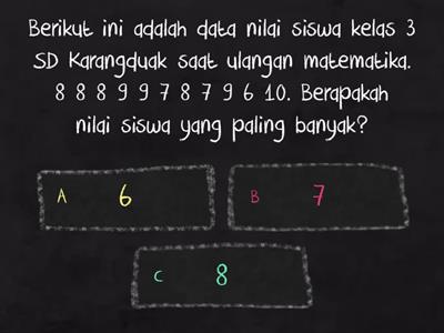 Penyajian Data dalam Tabel