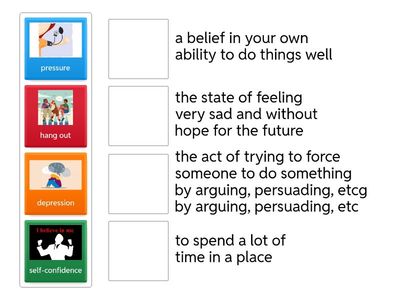 Matching the words with their meaning