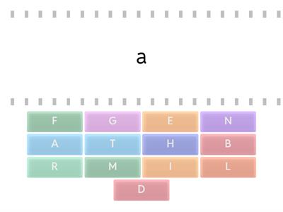 Lower case and Upper Case letters